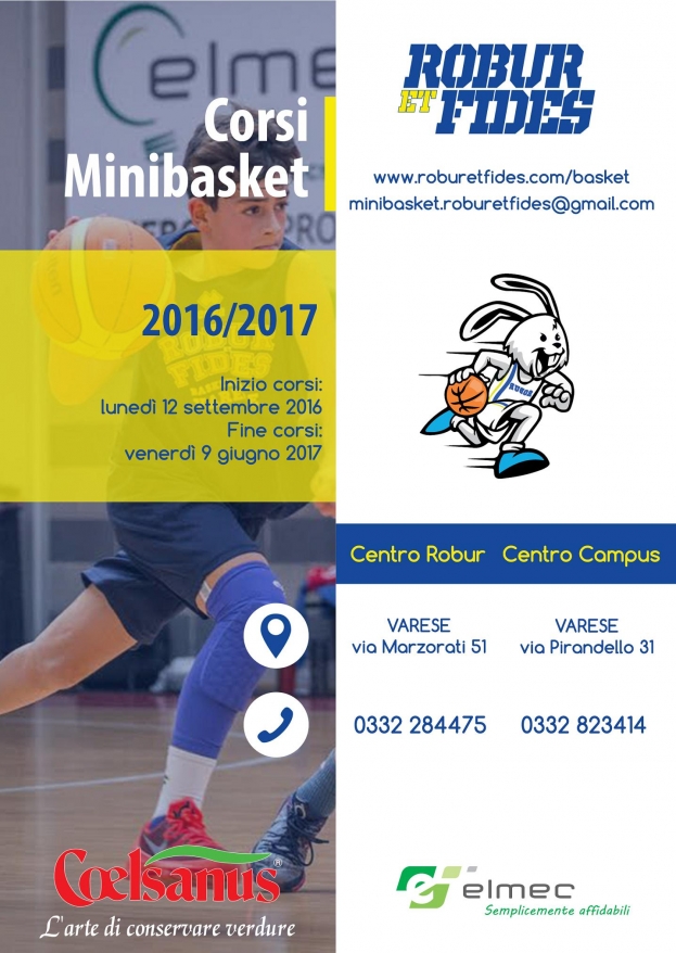 Minibasket - Al via le iscrizioni