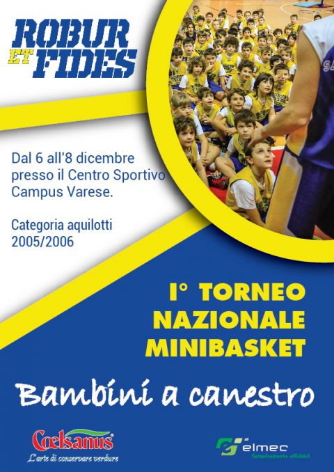 6-7-8 Dicembre Torneo Nazionale Minibasket